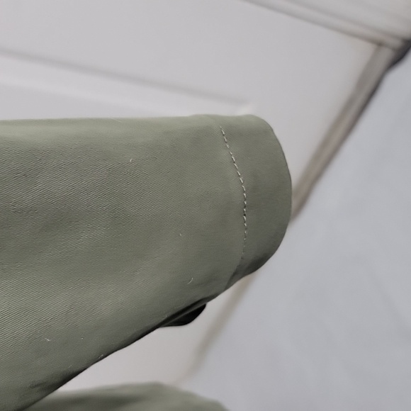 RAMY BROOK Celia Utility Jacket Sequins Army Green Pockets Streetwear Oversized - Picture 6 of 12